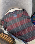 Polo cuello redondo monogram a rayas